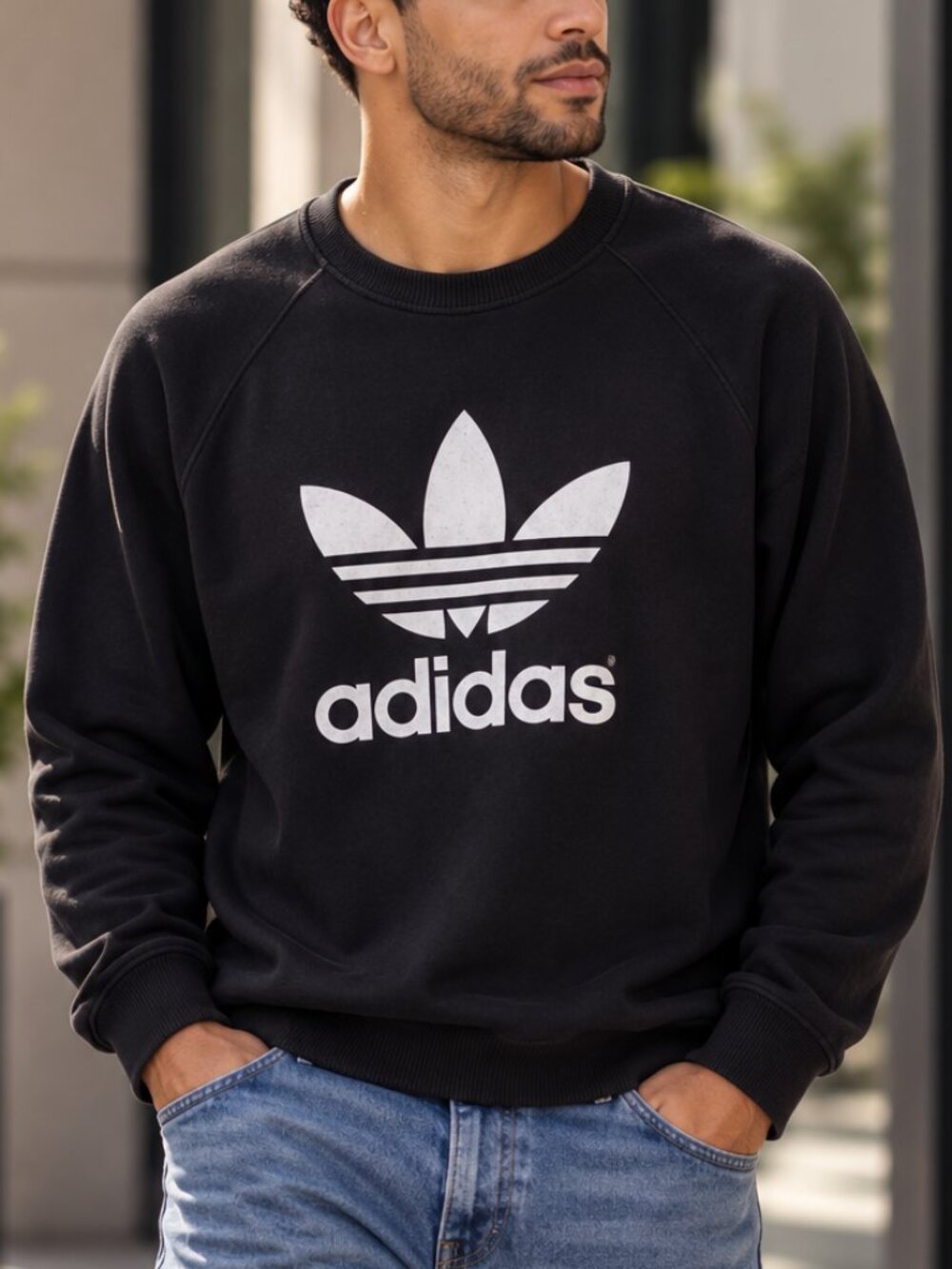 Adidas Adicolor Trefoil Sweatshirt LARGE